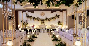 dekor gedung pernikahan bekasi grand karunia function hall